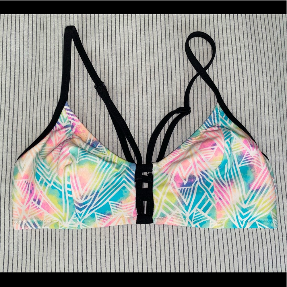 NWOT RARE VS PINK watercolor swim top